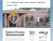 Tablet Screenshot of madonnacouncil2535.com